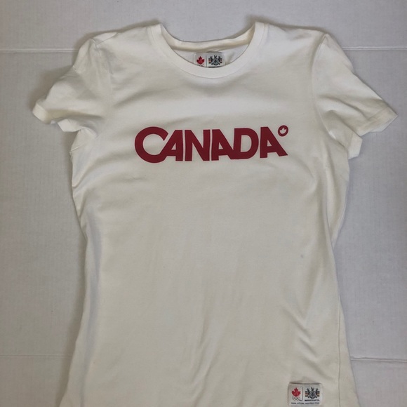 Canadian Olympic Team Tops - Vancouver 2010 Olympics T-shirt Hudson's Bay, Sz M